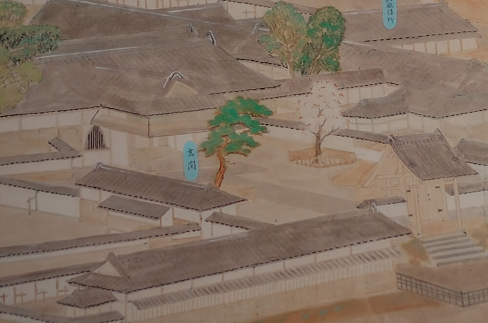 『弘道館鳥瞰図』の左近の桜
